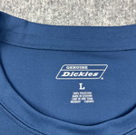 Dickies Cool & Dry UPF 20 Performance Long Sleeve Shirt, size L, blue