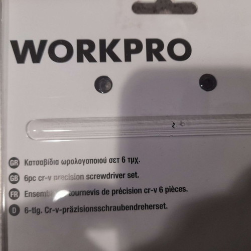 Workpro Watchmaker Precision Screwdrivers Set 6pcs CR-V new
