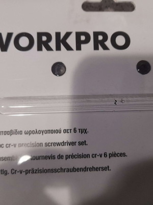 Workpro Watchmaker Precision Screwdrivers Set 6pcs CR-V new