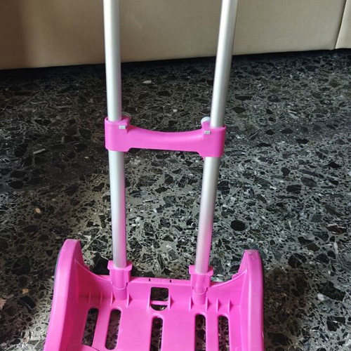 Safta detachable trolley base for school bag like new, fuchsia