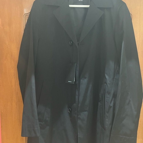 Hugo Boss raincoat new waterproof black size 46 medium-large
