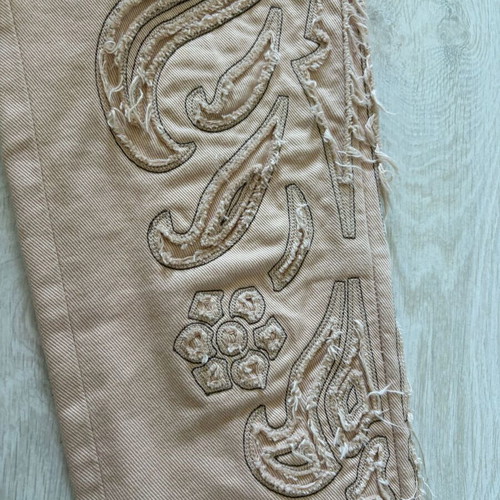 Just Cavalli Womens Vintage Paisley Floral Applique Jeans XS