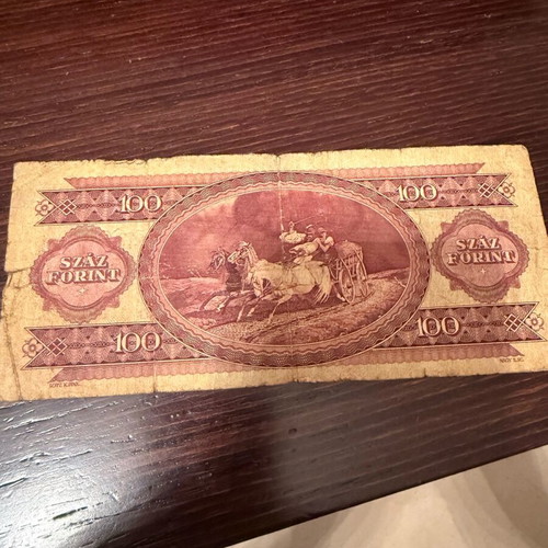 100 Forint banknote of Hungary used