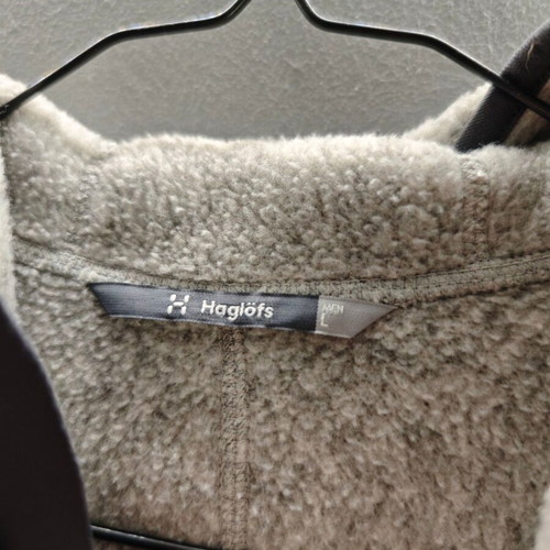 Haglöfs Pile fleece jacket grey melange size L like new
