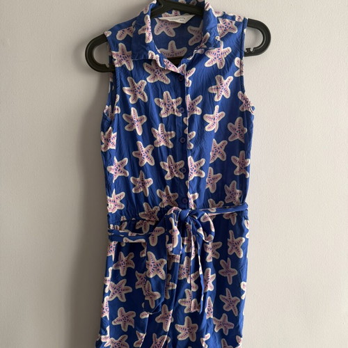 Compania Fantastica women's blue and pink jumpsuit