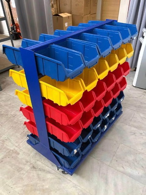 Stand cart with 72 bins used