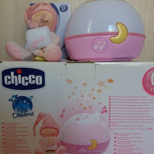 Chicco προβολέας ελάχιστα χρησιμοποιημένος με μουσική και αστέρια