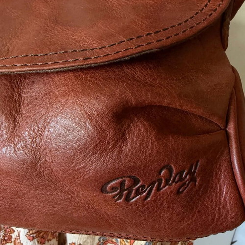 Replay vintage leather shoulder bag like new, brown