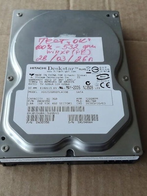 Хард диск Hitachi HDS728080PLA380 82.3GB SATA употребяван