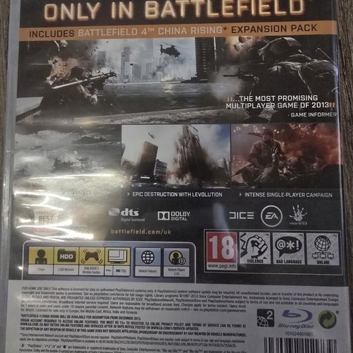 Battlefield 4 PS3 game, excellent condition