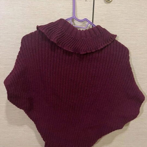 Bolero sleeveless used, purple, size S
