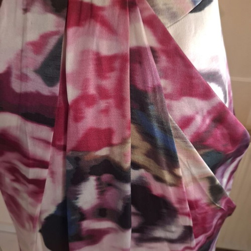 Karen Millen Silk Dress Like New, Multicolor, Size XL