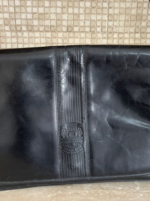 Vintage Coutos Bros Leather Messenger Bag like new, black