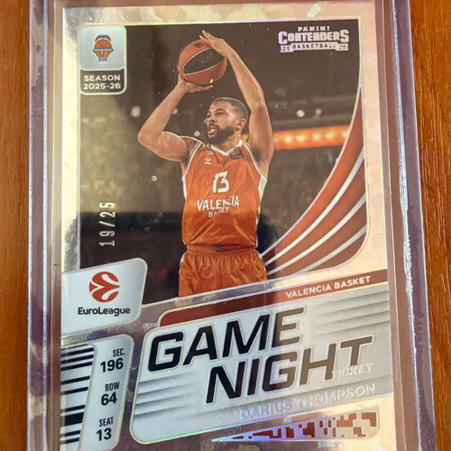Darius Thompson Game Night Efes 2025-2026 card new