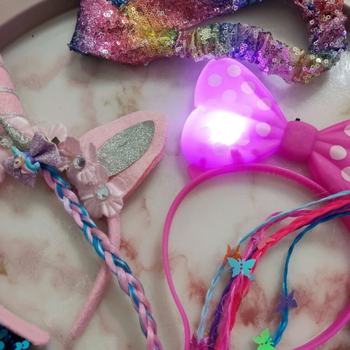 Hairbands and clips for girls like new, set of 7 pieces