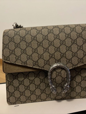 Τσάντα Gucci Dionysus large, like new, καφέ δέρμα και καμβάς