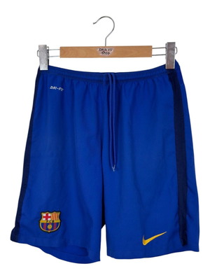 Nike FC Barcelona men's shorts used, size M, blue polyester