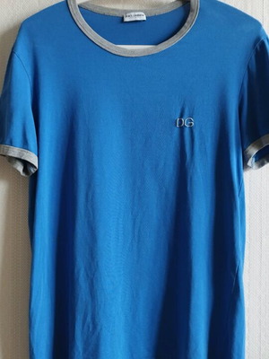 Dolce & Gabbana men's t-shirt used, size M, blue