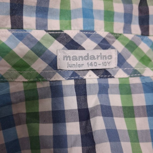 Mandarino shirt for boy 10-12 years like new, cotton, multicolor
