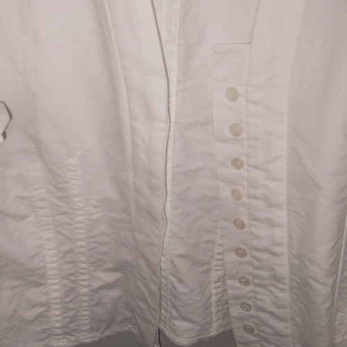 Zara shirt blouse new, cotton, small medium, white