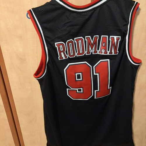 Chicago Bulls Rodman 91 jersey, retro, unworn, official replica, XXL slim fit