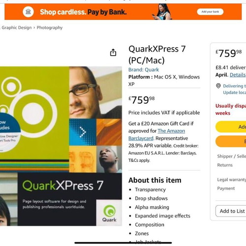QuarkXPress 7 Passport new desktop publishing software