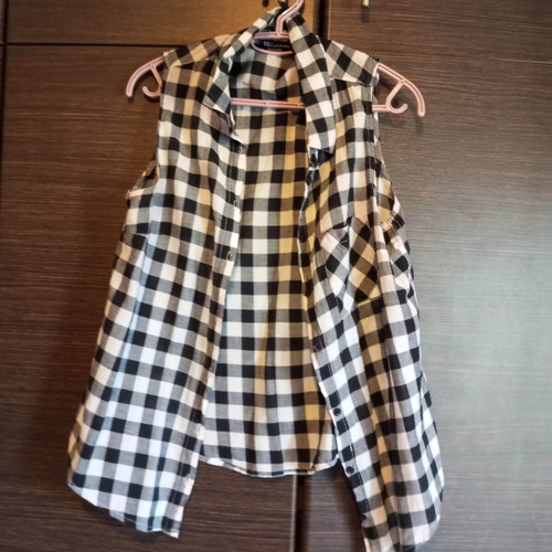 Checked shirts set like new, size M, three pieces