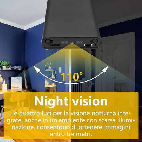 KUIYIXUE Hidden Security Camera with 10000mAh Battery HD 1080P