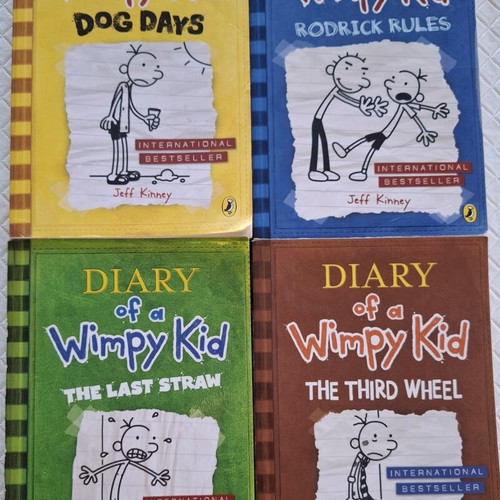 Diary of a Wimpy Kid 4-book set new, paperback editions