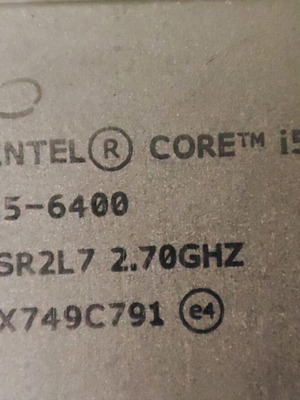 Intel i5 6400 CPU processor like new