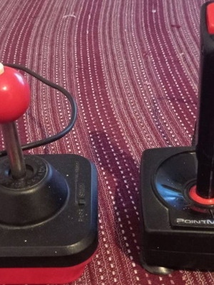 Commodore and Wico joysticks used for Atari 2600