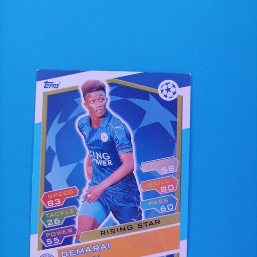 Rising Star Tops Match Attax Gray football card like new