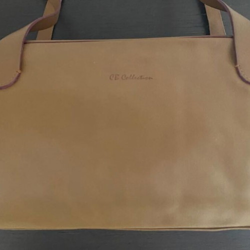 CB Collection leather shoulder bag used, brown