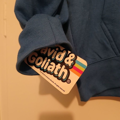 David & Goliath hoodie blue, size M, new
