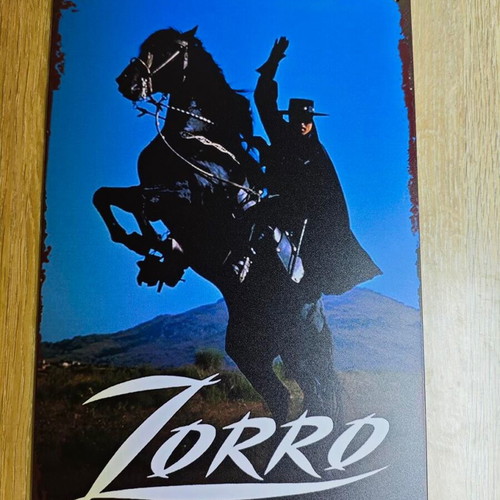 Metal decorative sign Zorro like new