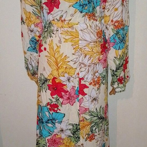 Boho long kaftan beach dress new, multicolor