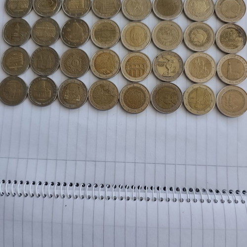 Two Euro Commemorative Coins, 40 pieces