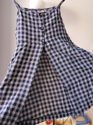 Zara summer tunic vest for girls size 10, like new, checkered