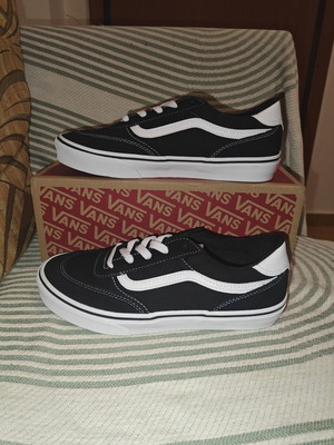 Vans Brooklyn Ls αθλητικά καινούργια, μέγεθος 38.5, μαύρο και άσπρο