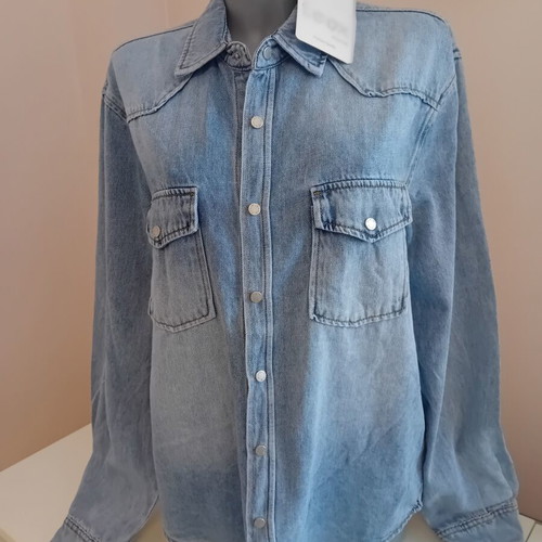 Men's denim shirt, blue, size M, new with tag