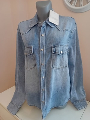 Men's denim shirt, blue, size M, new with tag
