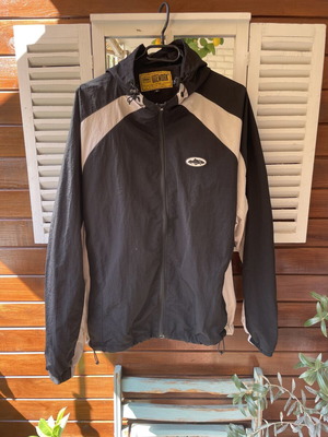 Corteiz Windbreaker Jacket, size M, black and cream
