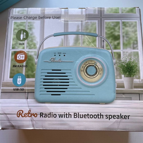 Ραδιόφωνο ρετρό με ηχείο Bluetooth καινούργιο