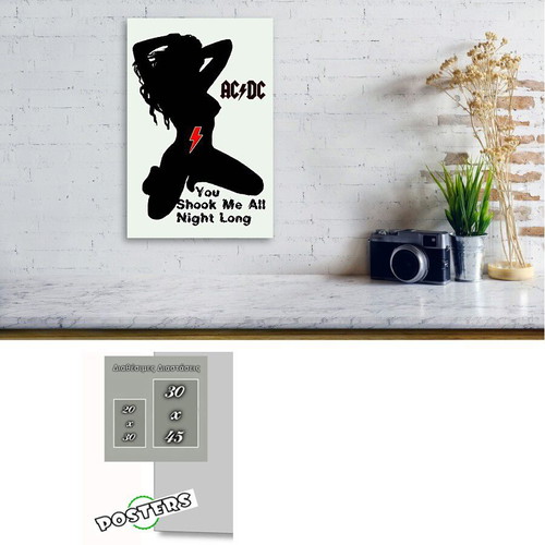 AC/DC poster new, international music scene 20x30 cm