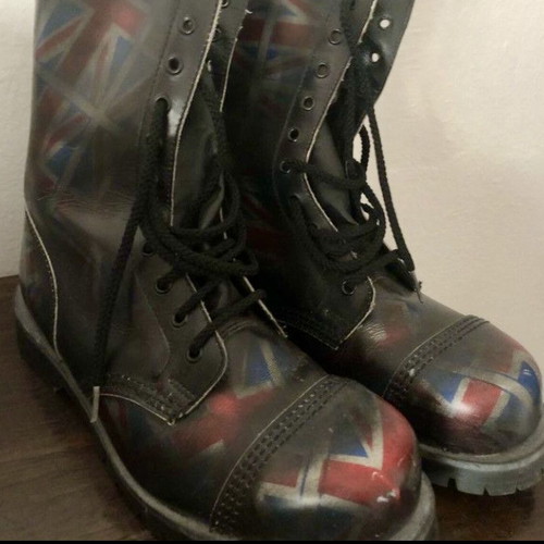 Underground boots with Union Jack flag print size 42 like new