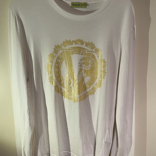 Versace Jeans Long Sleeve Shirt Used White M