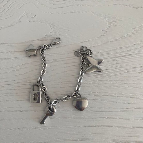 Morellato bracelet with charms in stainless steel like new