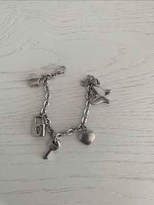 Morellato bracelet with charms in stainless steel like new