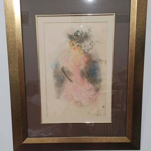 Doris artwork like new with luxury frame 88x70 cm
