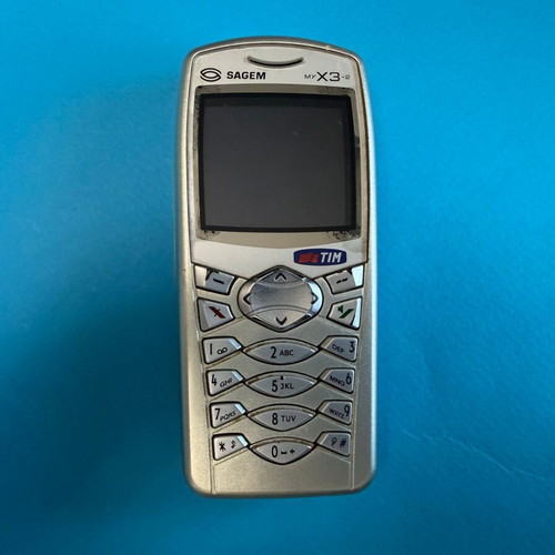 SAGEM myx3-2 retro mobile phone used, untested, gray